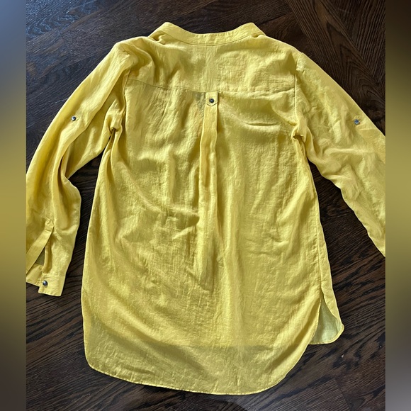 Zoa yellow tunic lightweight woman’s small top - Picture 7 of 7